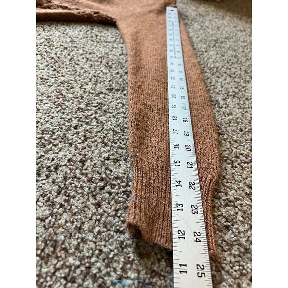 PQLA Brown Sweater, back cut outs, front detail, M/L, High-Low, Fall, Warm - Picture 7 of 9